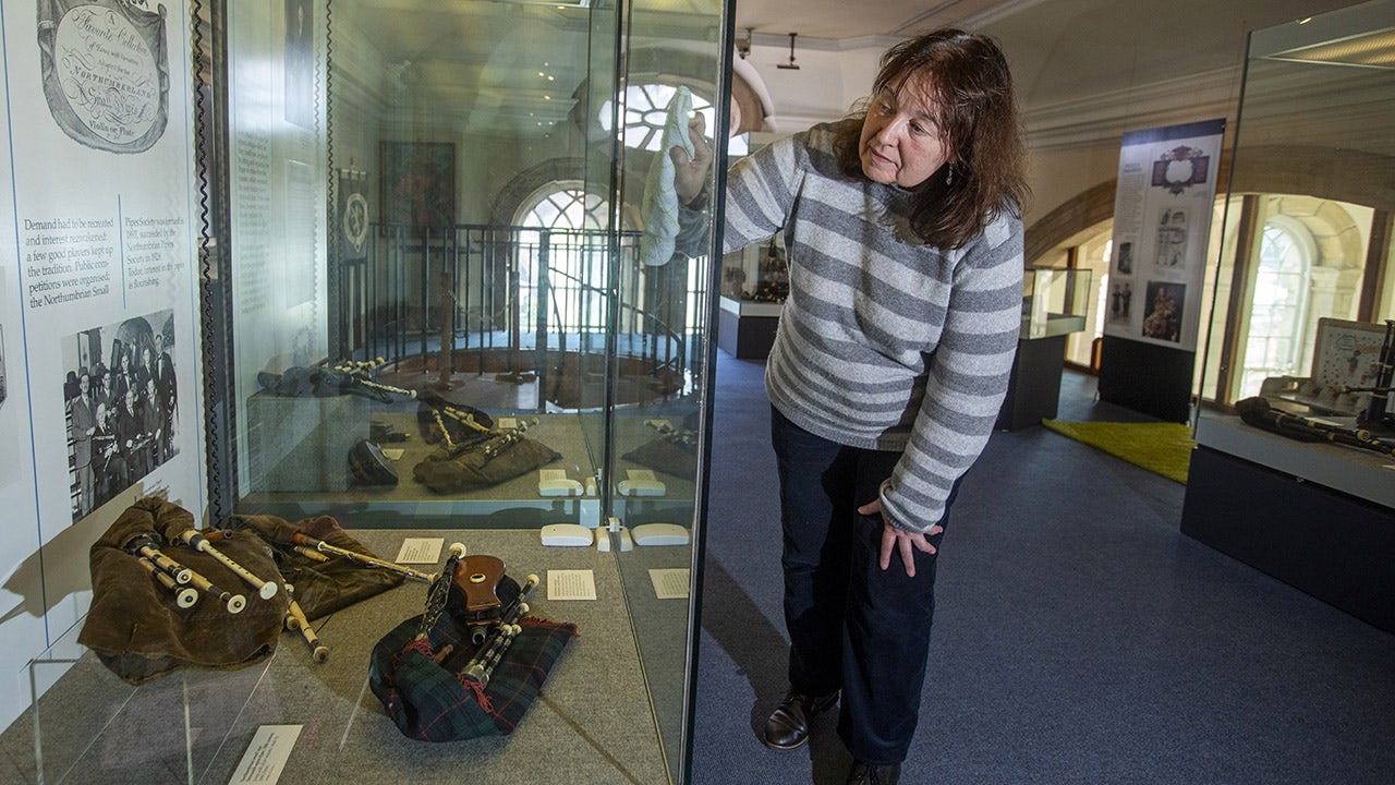 Royal set of bagpipes owned by French king, said to be world's oldest, now on display