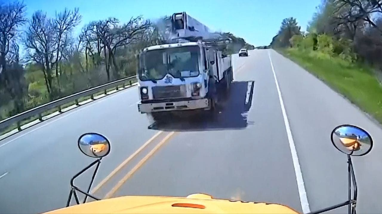 Dashcam video shows cement truck plowing into Texas school bus, killing boy and man
