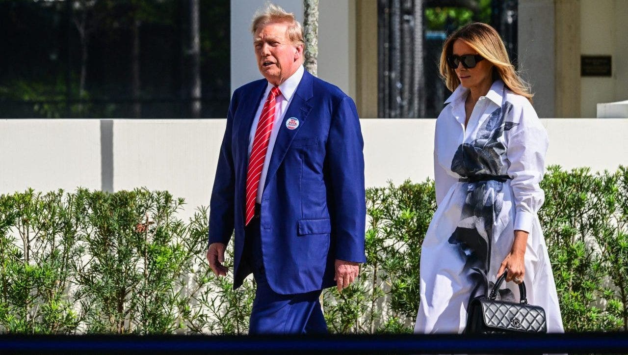 Read more about the article Melania Trump appears with husband at Florida polling station: ‘Stay tuned’