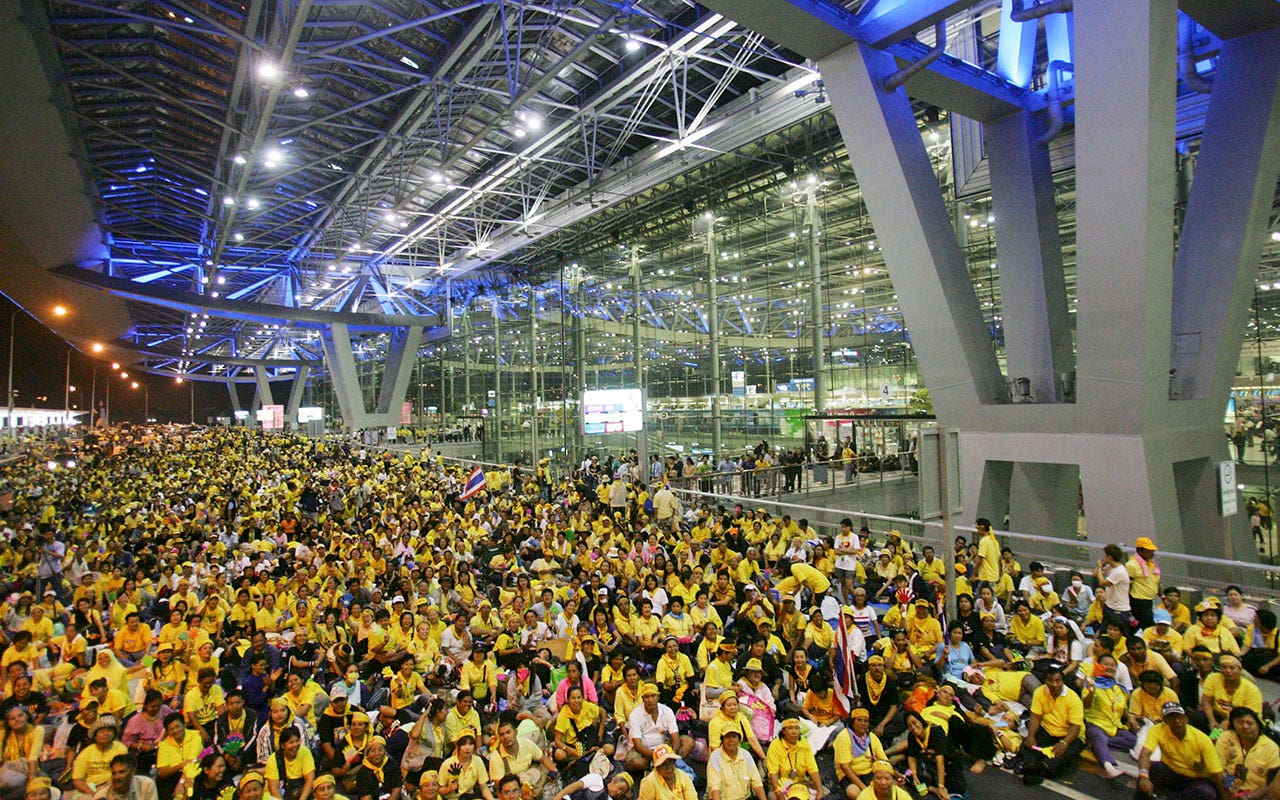 Thai court acquits nearly 70 protesters who shut down Bangkok's airports in 2008