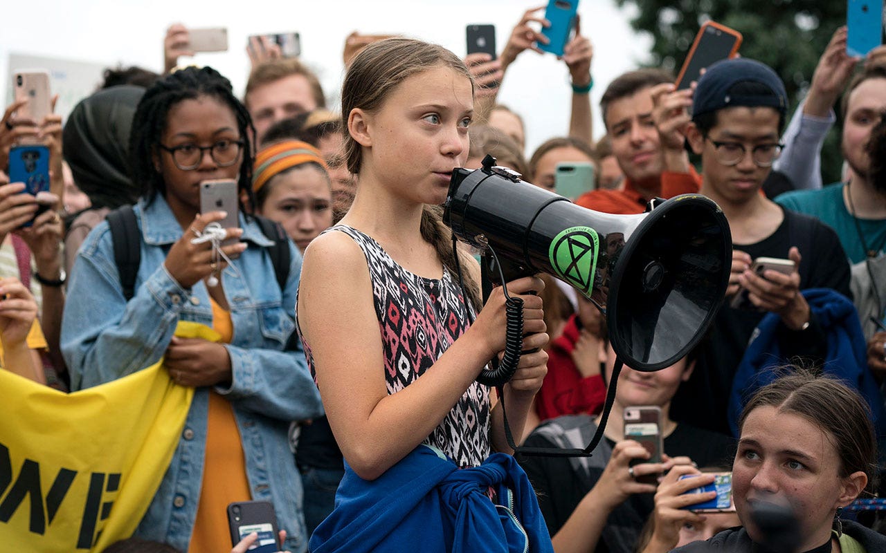 You are currently viewing Greta Thunberg, climate activists block Sweden parliament entrance in protest
