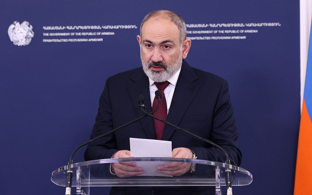 Armenia's prime minister urges swift border agreement to avoid conflict with Azerbaijan