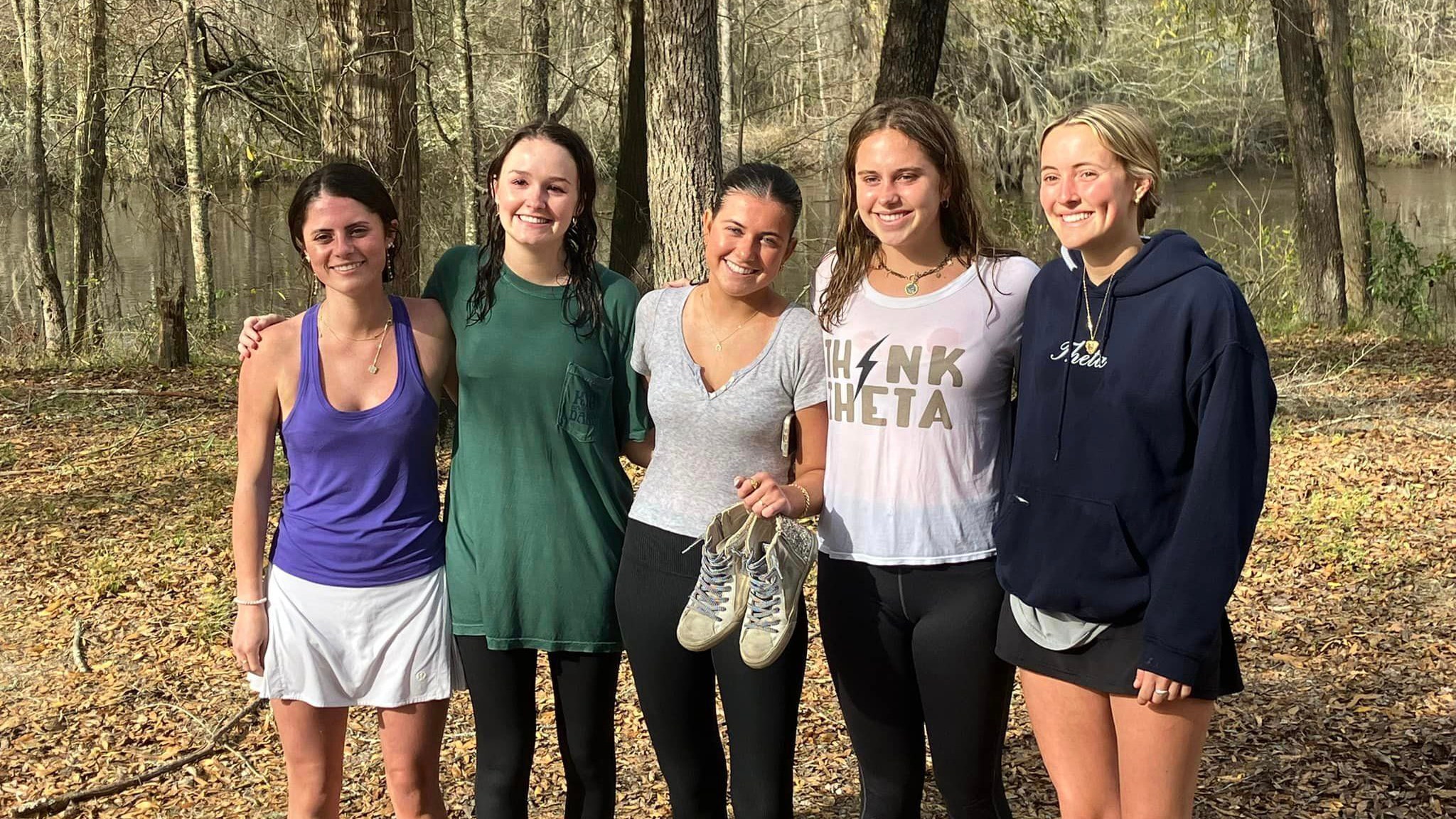 The five students involved in helping the family were headed to Savannah, Georgia, for St. Patrick's Day weekend. (Burke County Sheriff's Office)