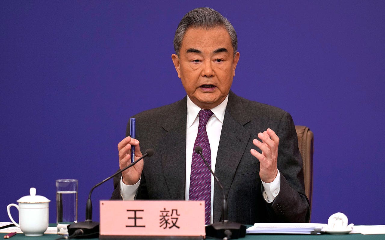 Read more about the article Chinese foreign minister accuses US of devising tactics to suppress China