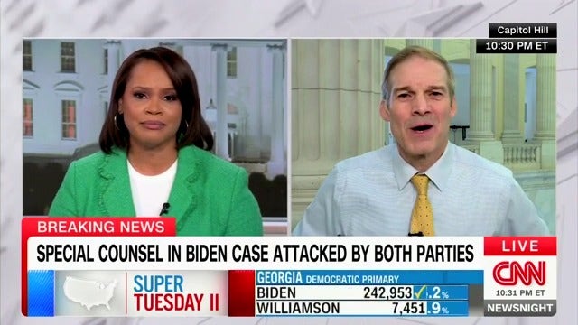 Jim Jordan clashes with CNN anchor after accusation he has 'double ...