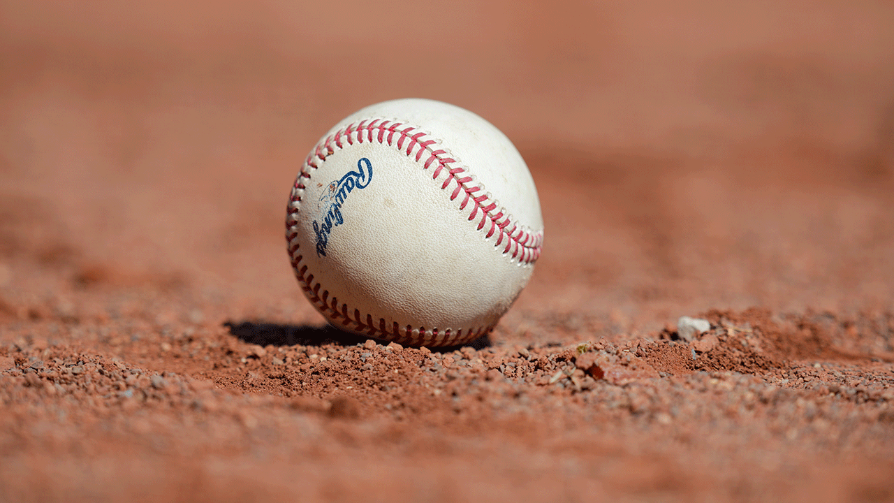 Baseball on a field