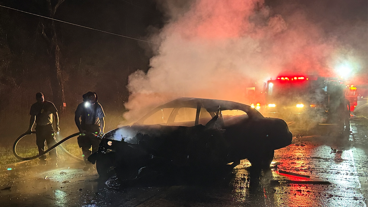 Alabama couple driving home from Florida rescues drivers from fiery crash