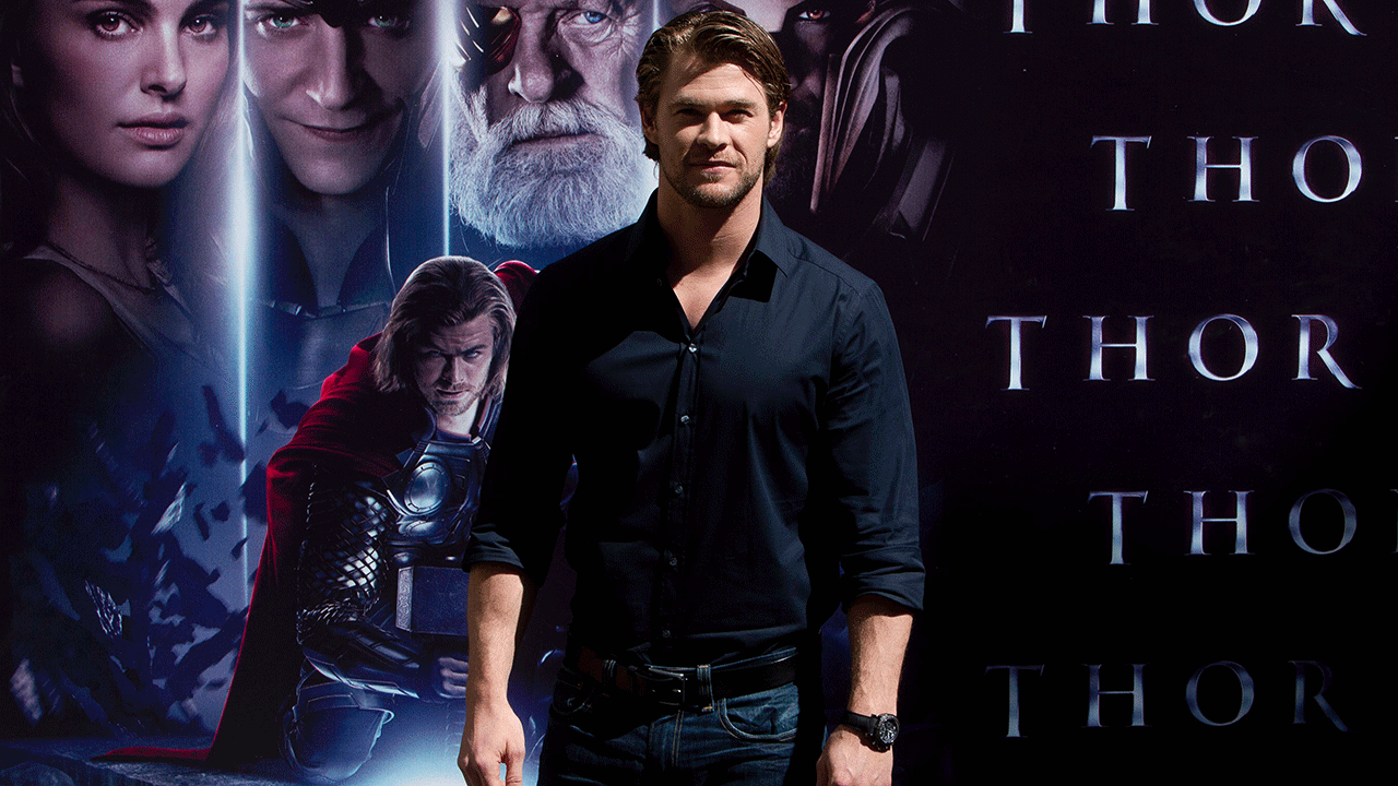 Chris Hemsworth at "Thor" photocall