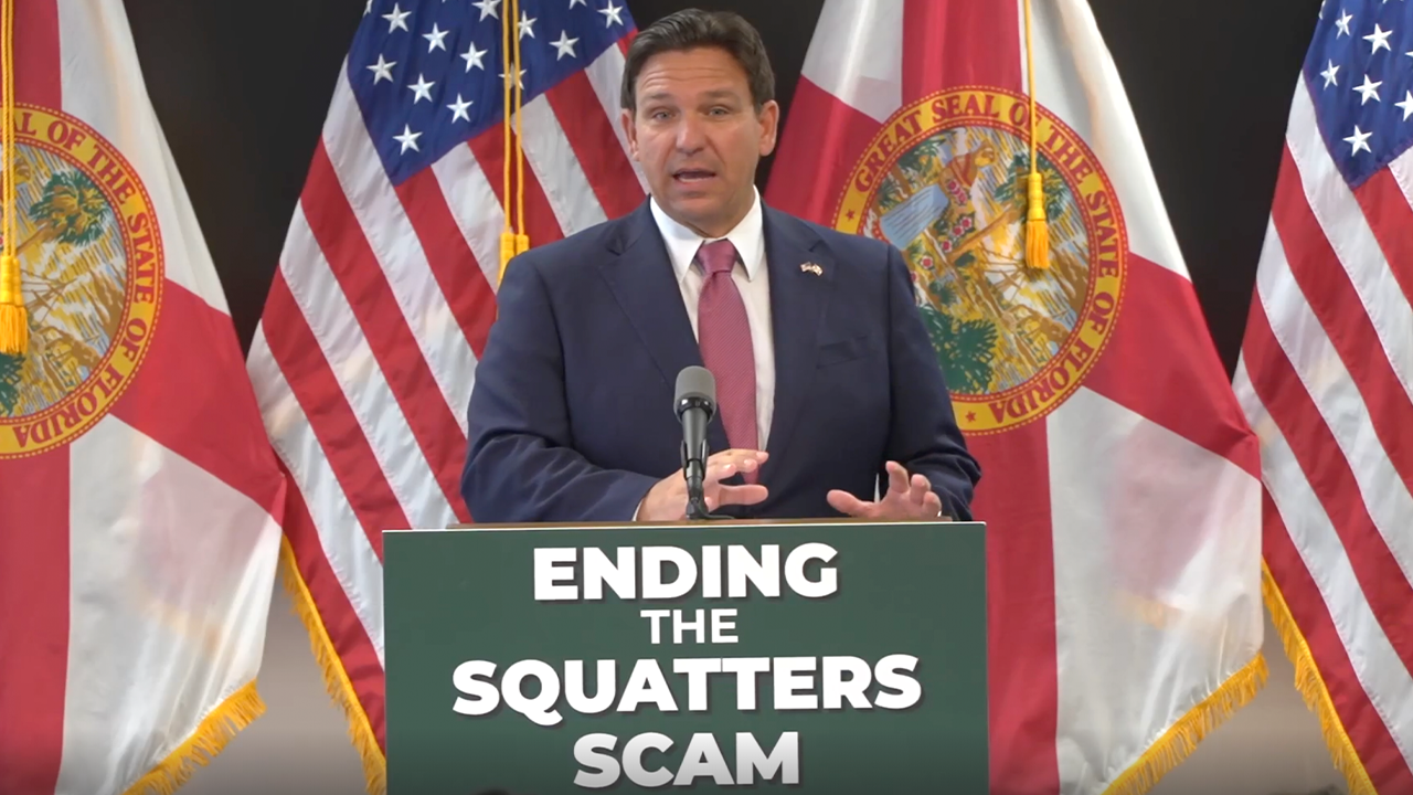 Read more about the article DeSantis eliminates ‘squatters’ rights’ in Florida, gives power to cops to remove offenders