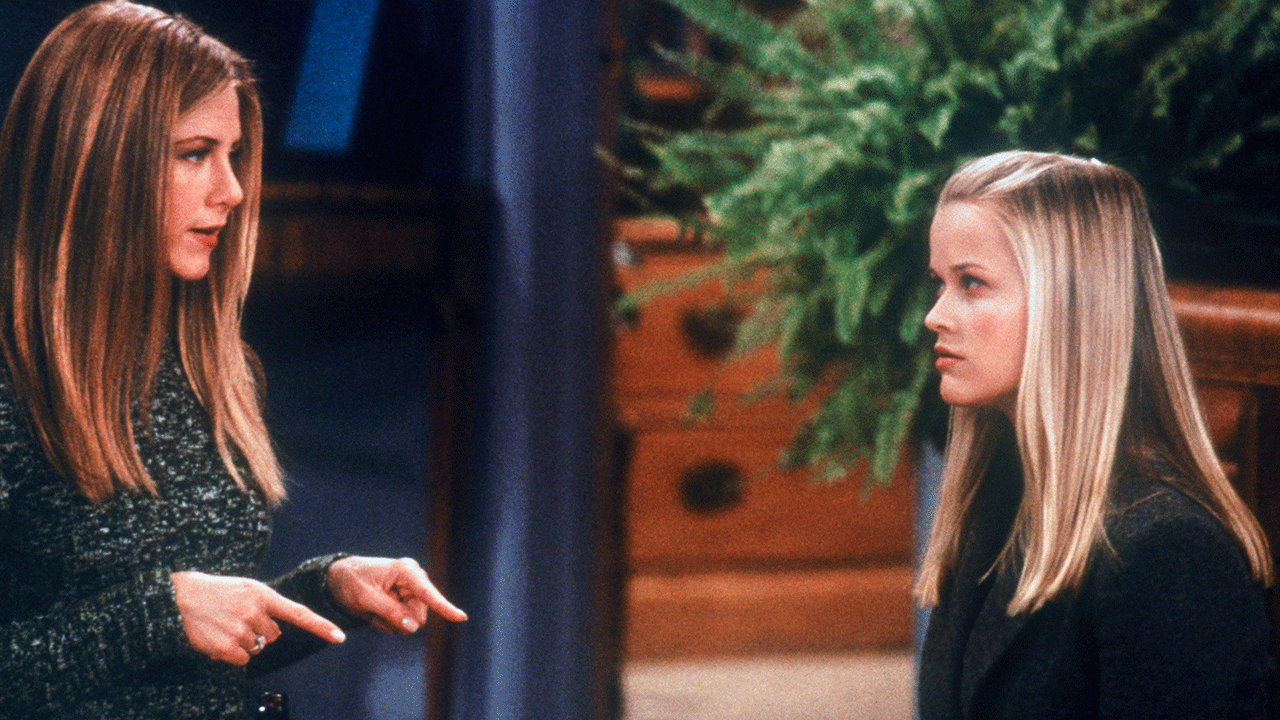 Jennifer Aniston and Reese Witherspoon in "Friends"