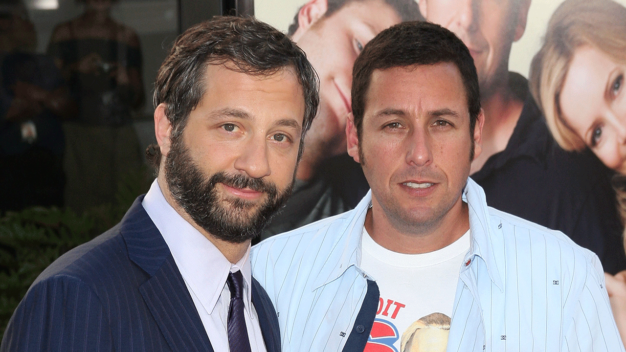 Judd Apatow and Adam Sandler at premiere of "Funny People"