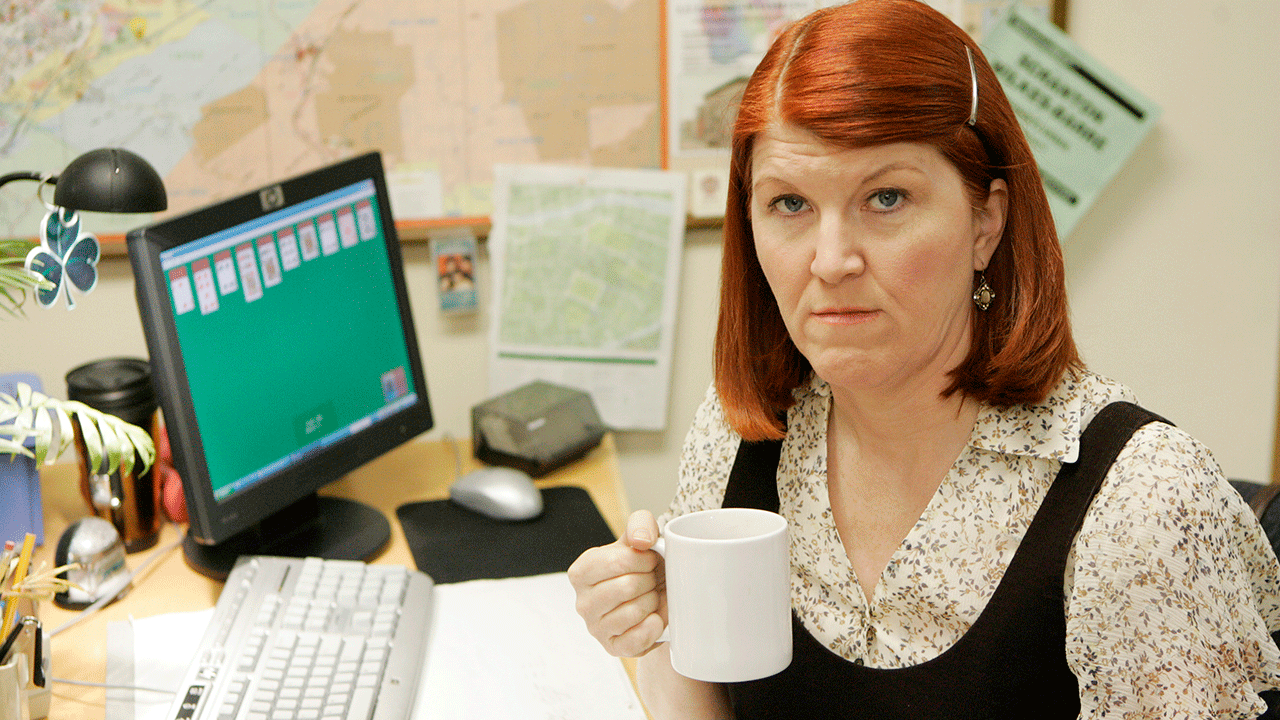 Kate Flannery as Meredith in "The Office"