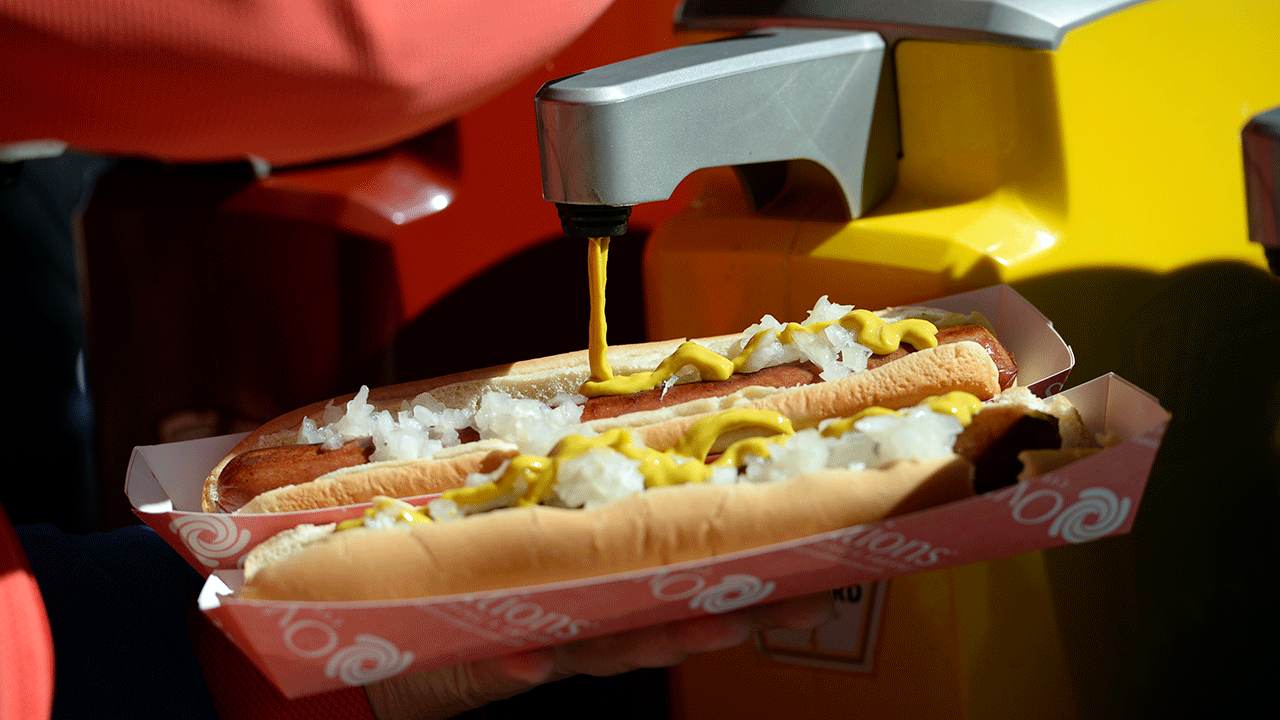 Hot dogs at MLB game