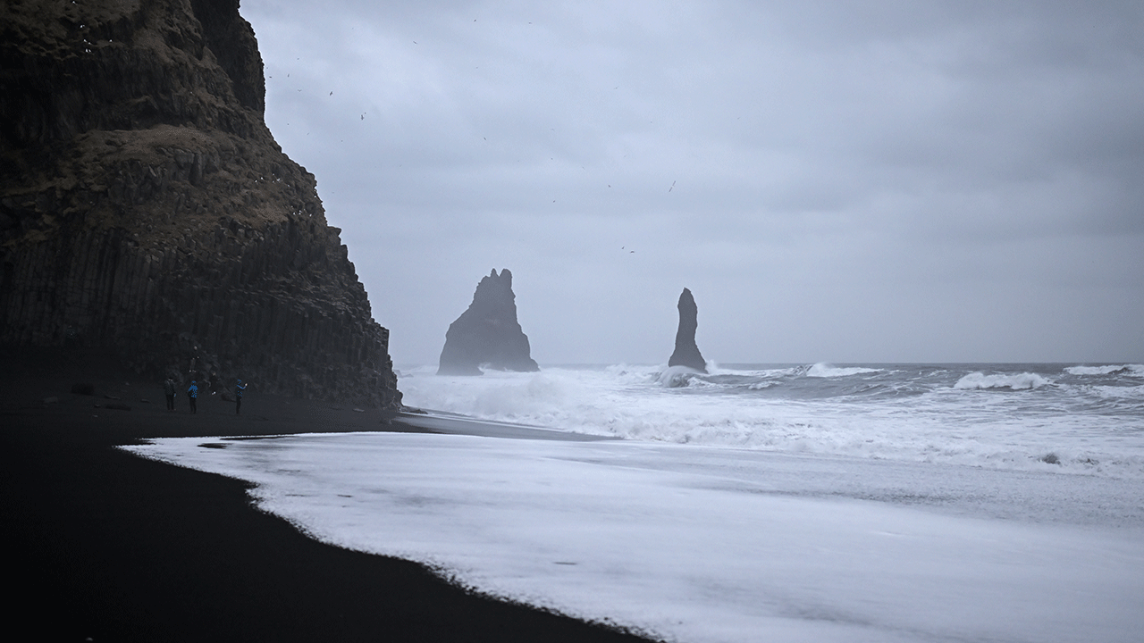 Reynisfjara black sand beach Iceland 