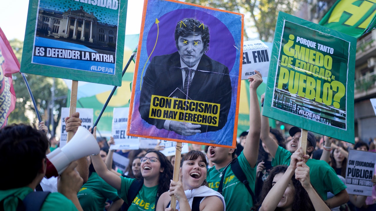 Read more about the article Thousands protest in Argentina as Milei’s austerity plan hits universities