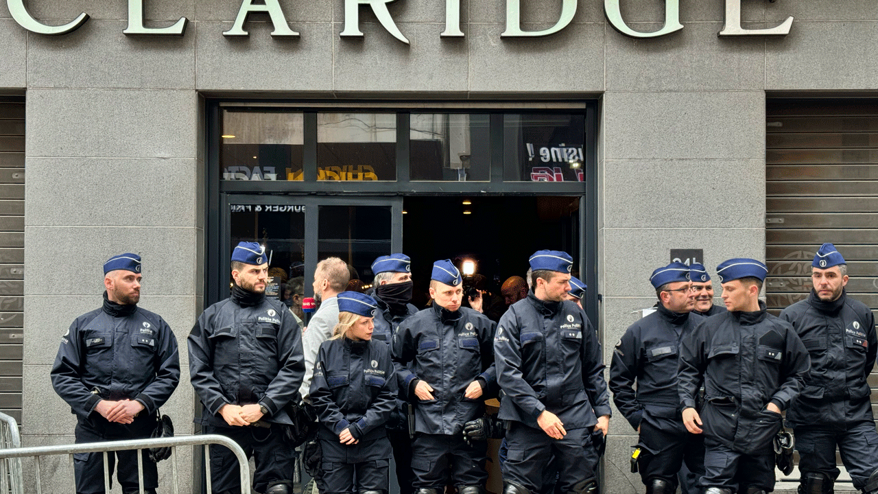 Belgian police shut down a far right conference as it rallies ahead of Europe's June elections