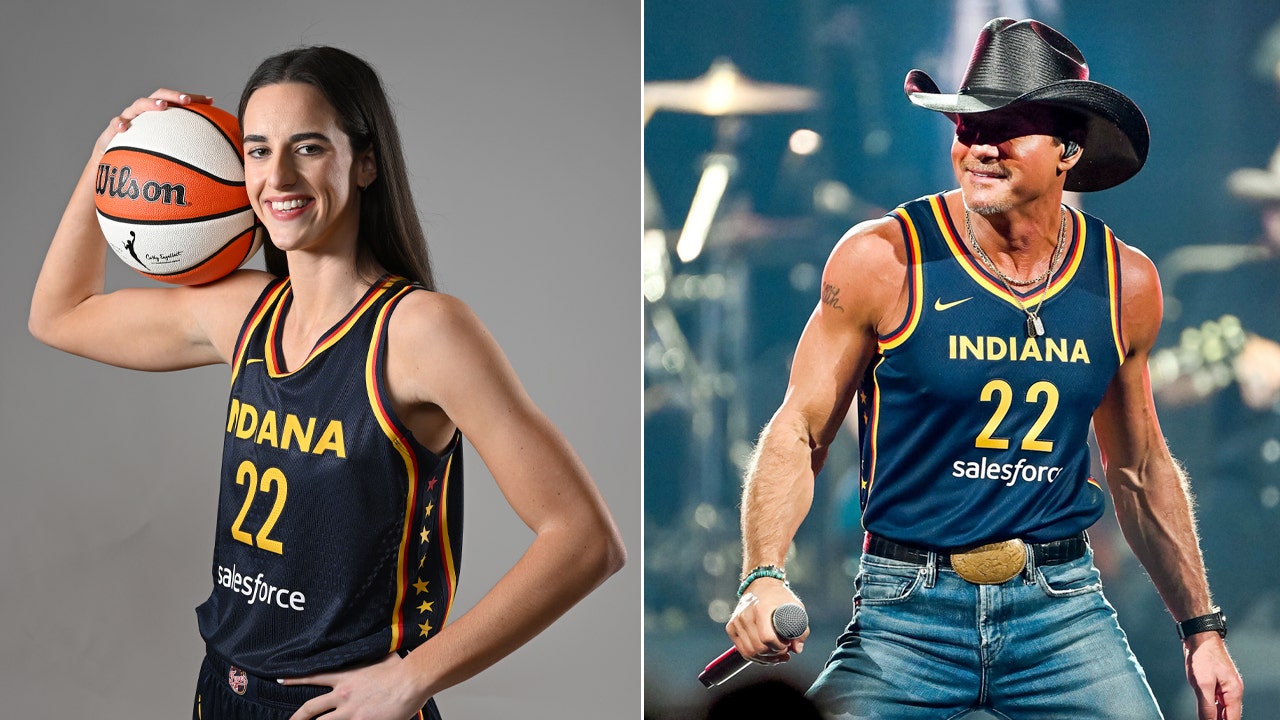 Read more about the article Country star Tim McGraw dons Caitlin Clark’s Indiana Fever jersey at concert in Indianapolis