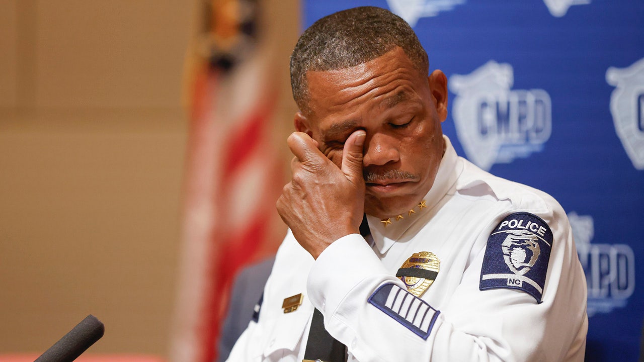 Charlotte police chief breaks down remembering 4 slain officers, says suspect had 'extensive' criminal history