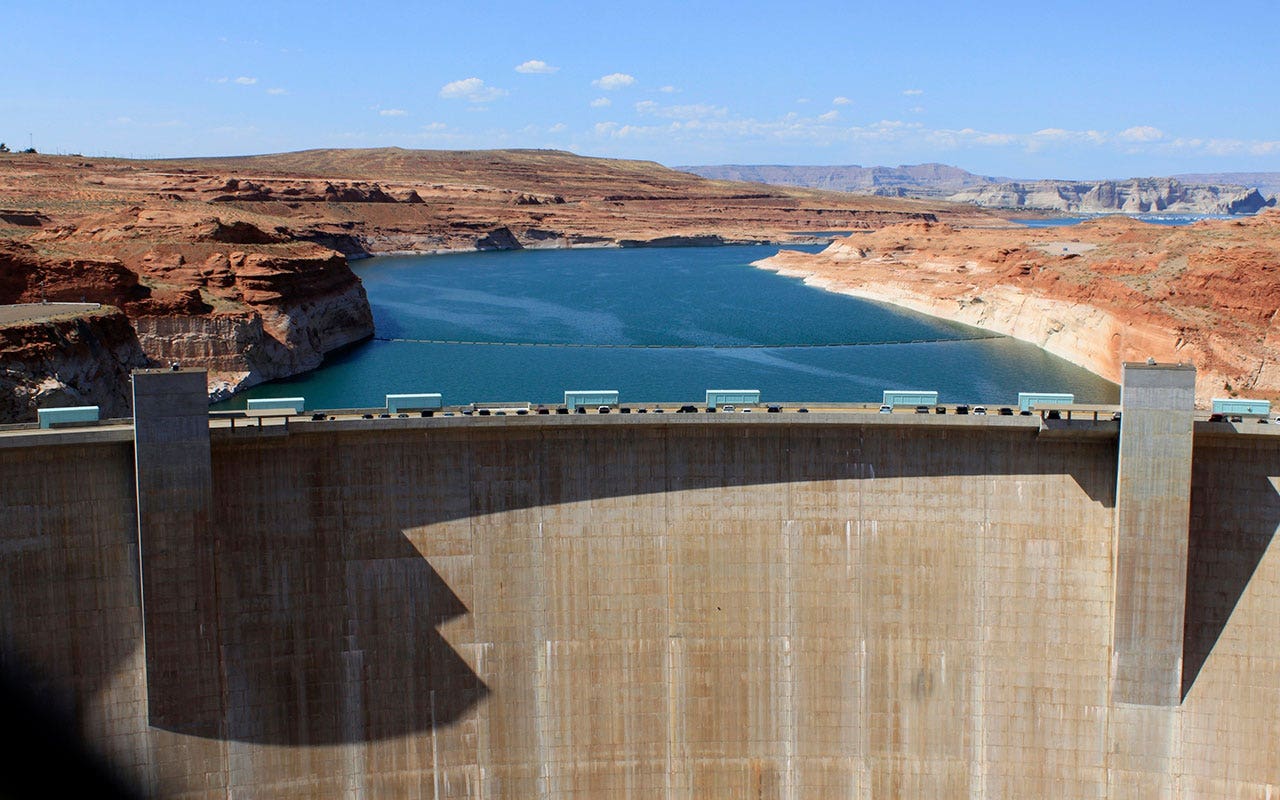 Plumbing problem at glen canyon dam threatens water supply of colorado river system