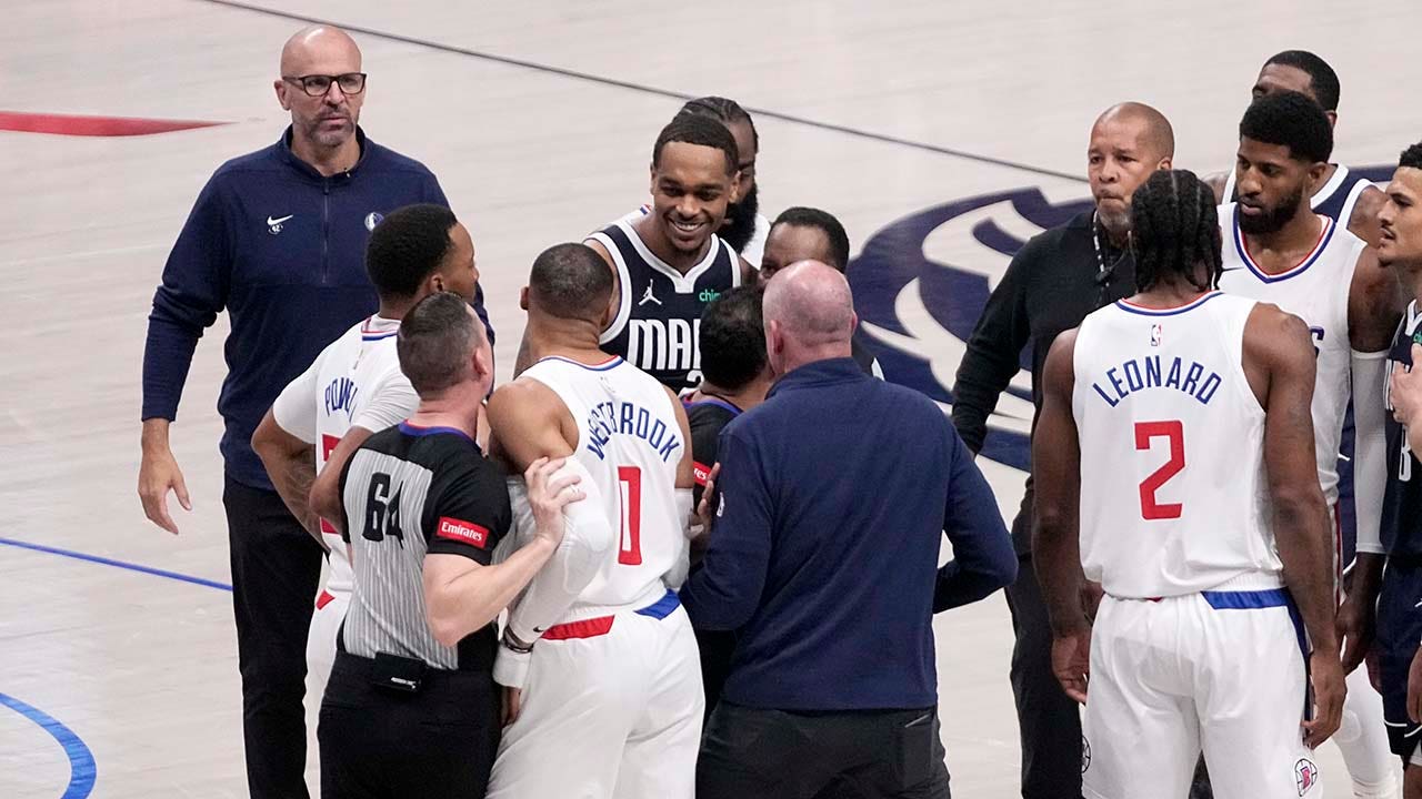 Read more about the article Clippers’ Russell Westbrook, Mavericks’ PJ Washington get into altercation in Dallas’ Game 3 win