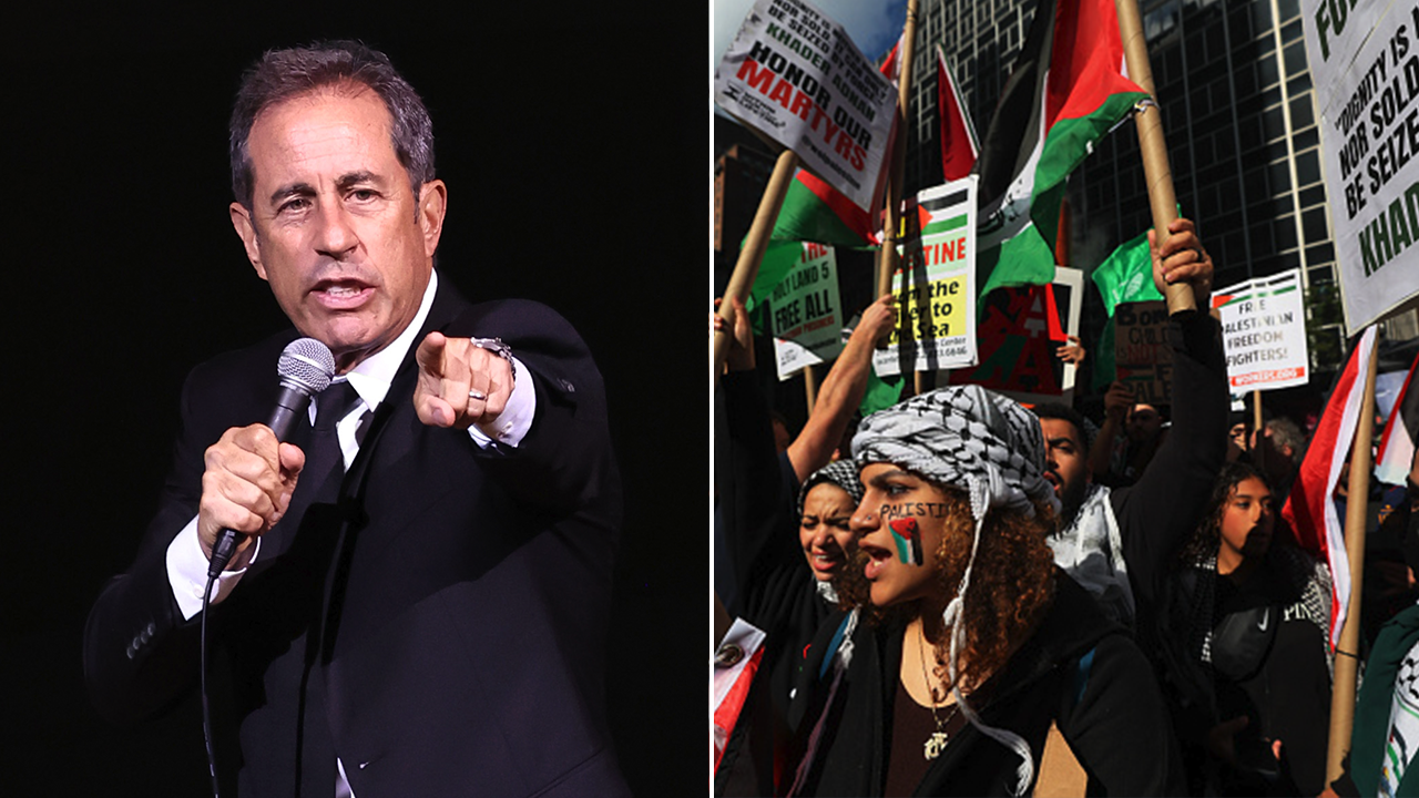 Image for article Jerry Seinfeld heckled by antiIsrael protester during comedy show Jewhaters spice up the show  Fox News