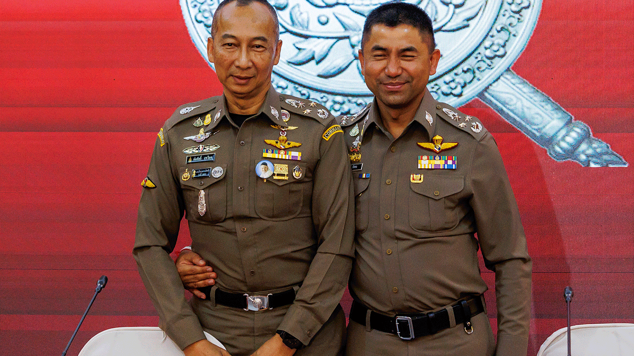 Deputy chief of Thailand’s national police surrenders for arrest on money laundering charge