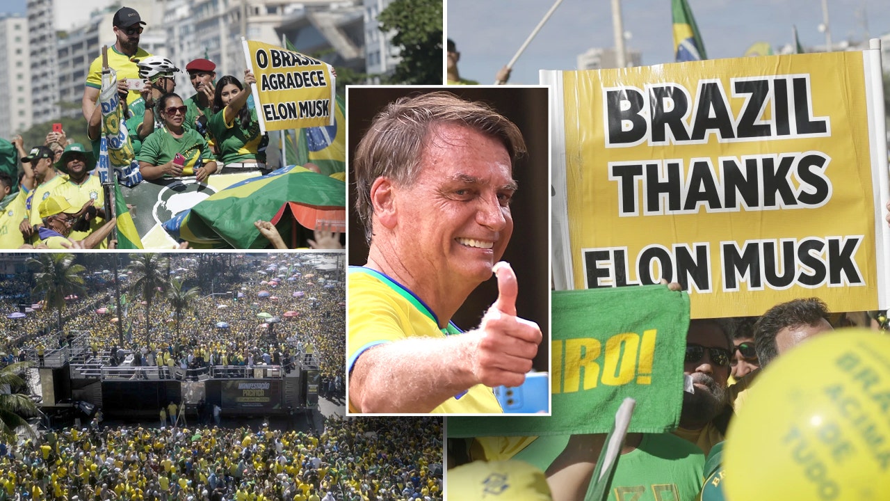 Conservative Brazilians laud Elon Musk at rally in assist of Bolsonaro