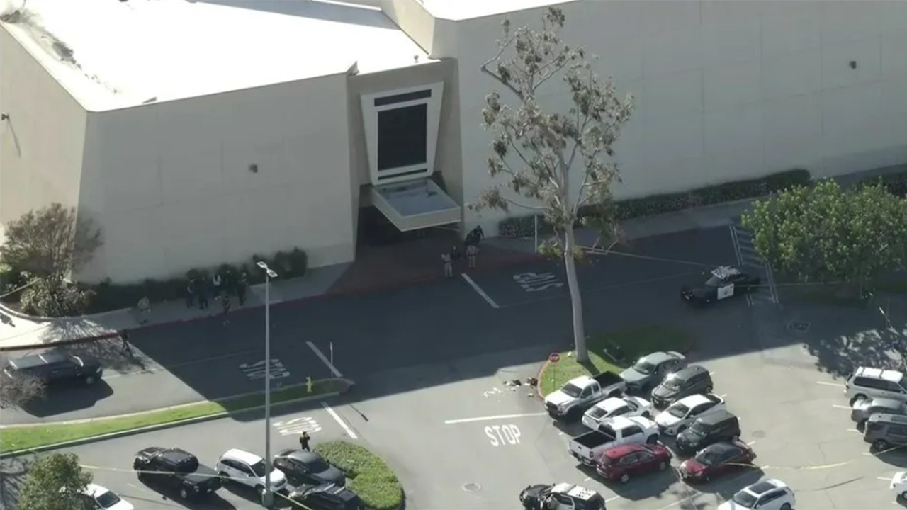 California suspect killed after police open fire at mall following pursuit