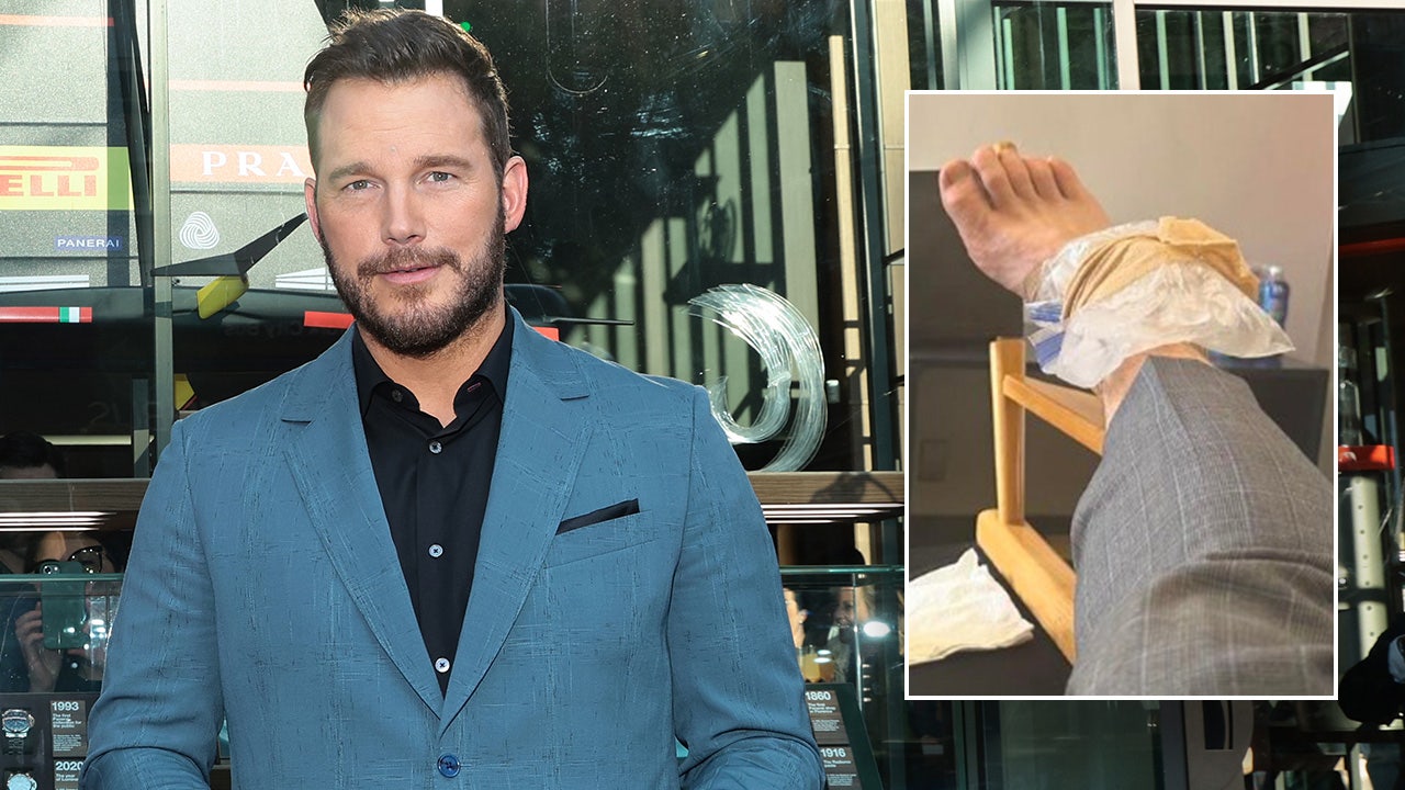 Chris Pratt reveals how he injured his ankle while performing a stunt for his new movie. (Getty Images/Instagram/Chris Pratt)