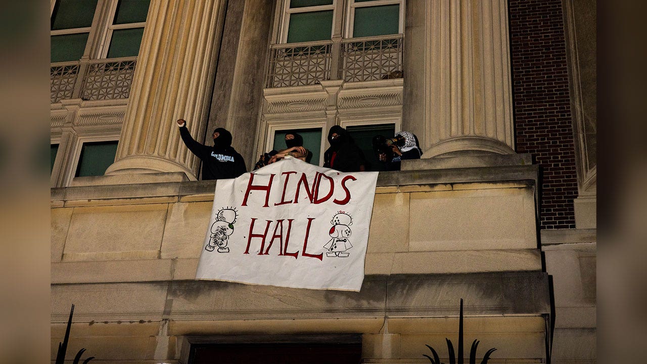 Anti-Israel mob rebrands iconic Hamilton Hall following insurrection at Columbia