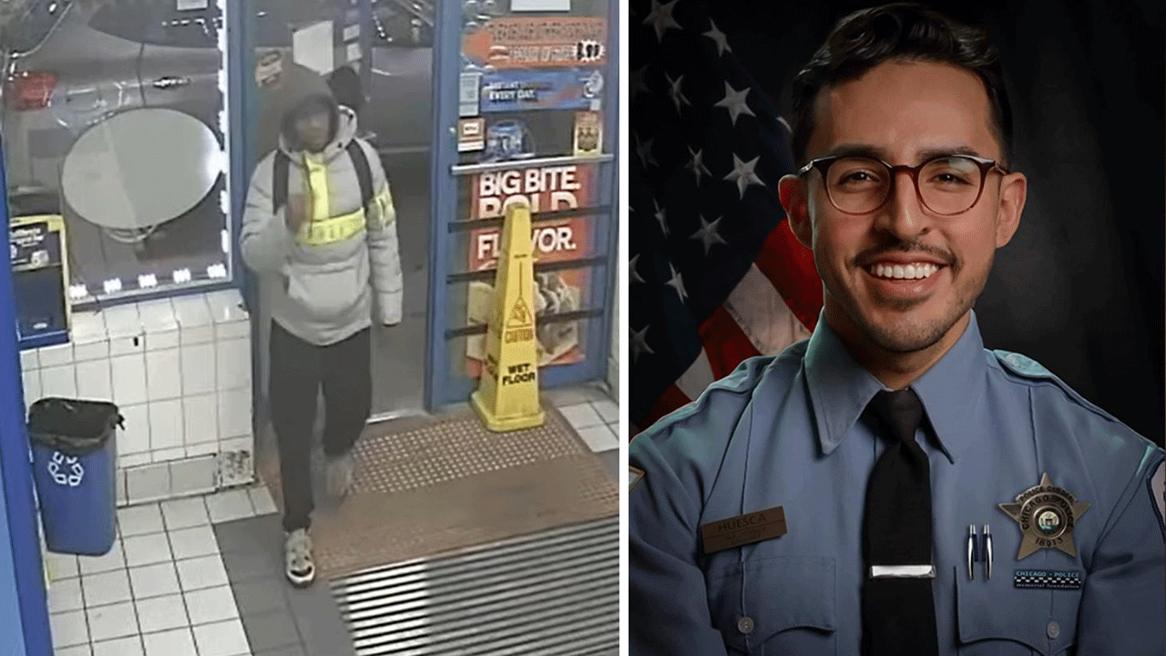 Chicago police release images of suspect wanted in shooting death of Officer Luis Huesca
