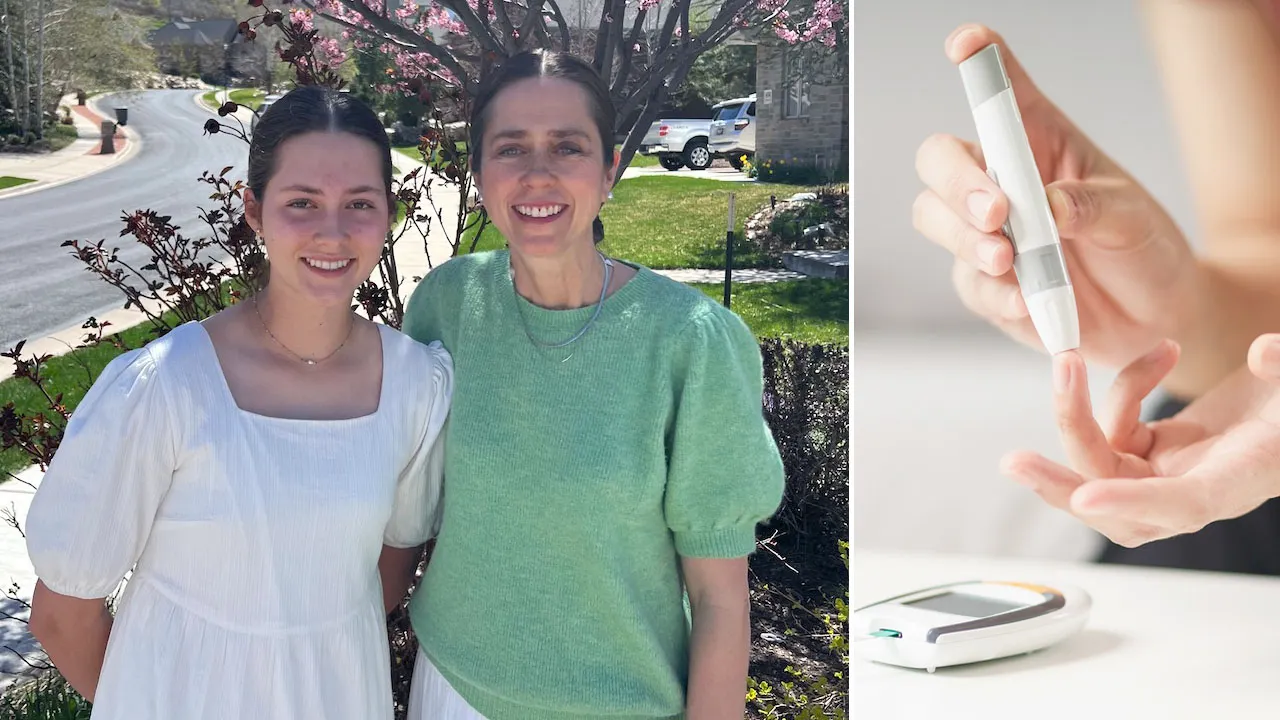 Utah mother Alison Smart (in green sweater, pictured with Ruby Smart, age 15) is fighting for her teenage daughter's access to diabetes medicine. (Alison Smart / iStock)