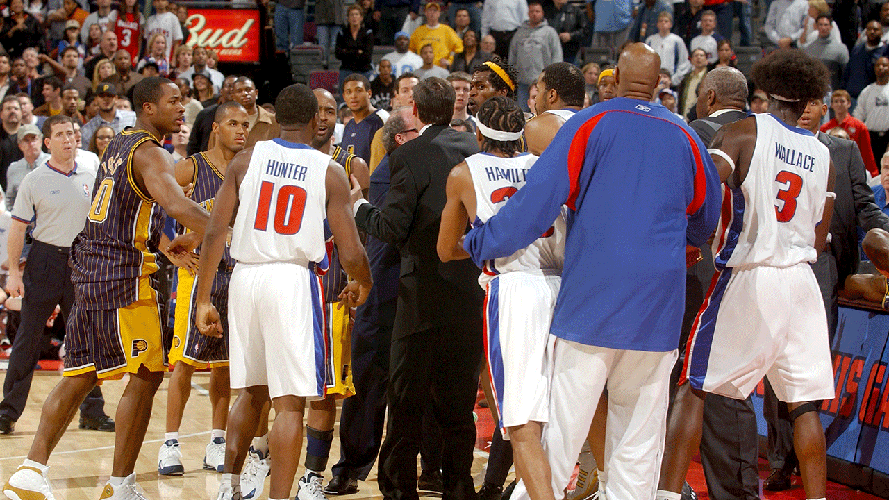Indiana Pacers and Detroit Pistons 2004 fight