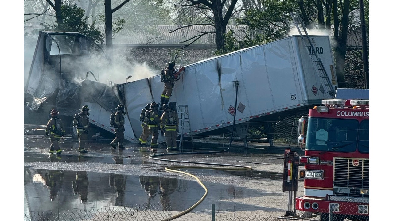 Fire in truck carrying lithium ion batteries triggers 3-hour evacuation in Ohio