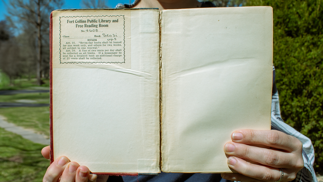 A book was returned to a Colorado library nearly 105 years to the day after it was due. (Poudre Libraries)