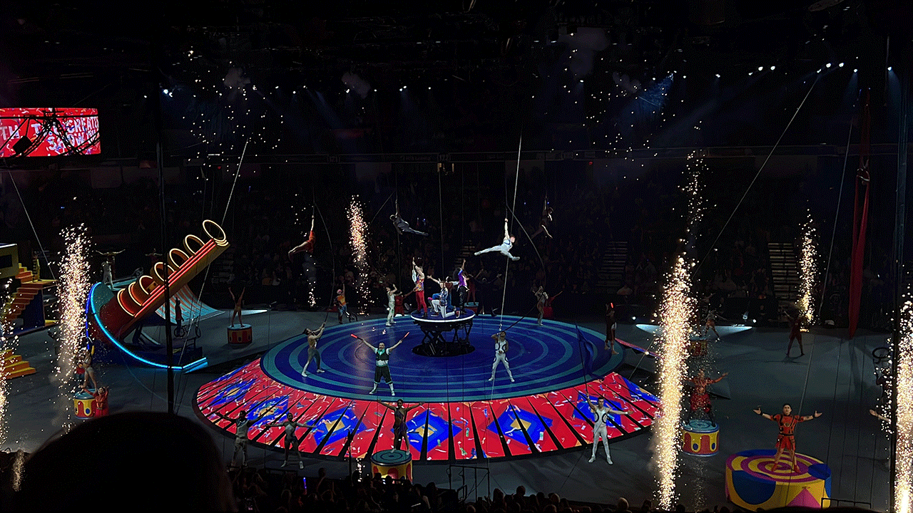 The finale of Ringling circus