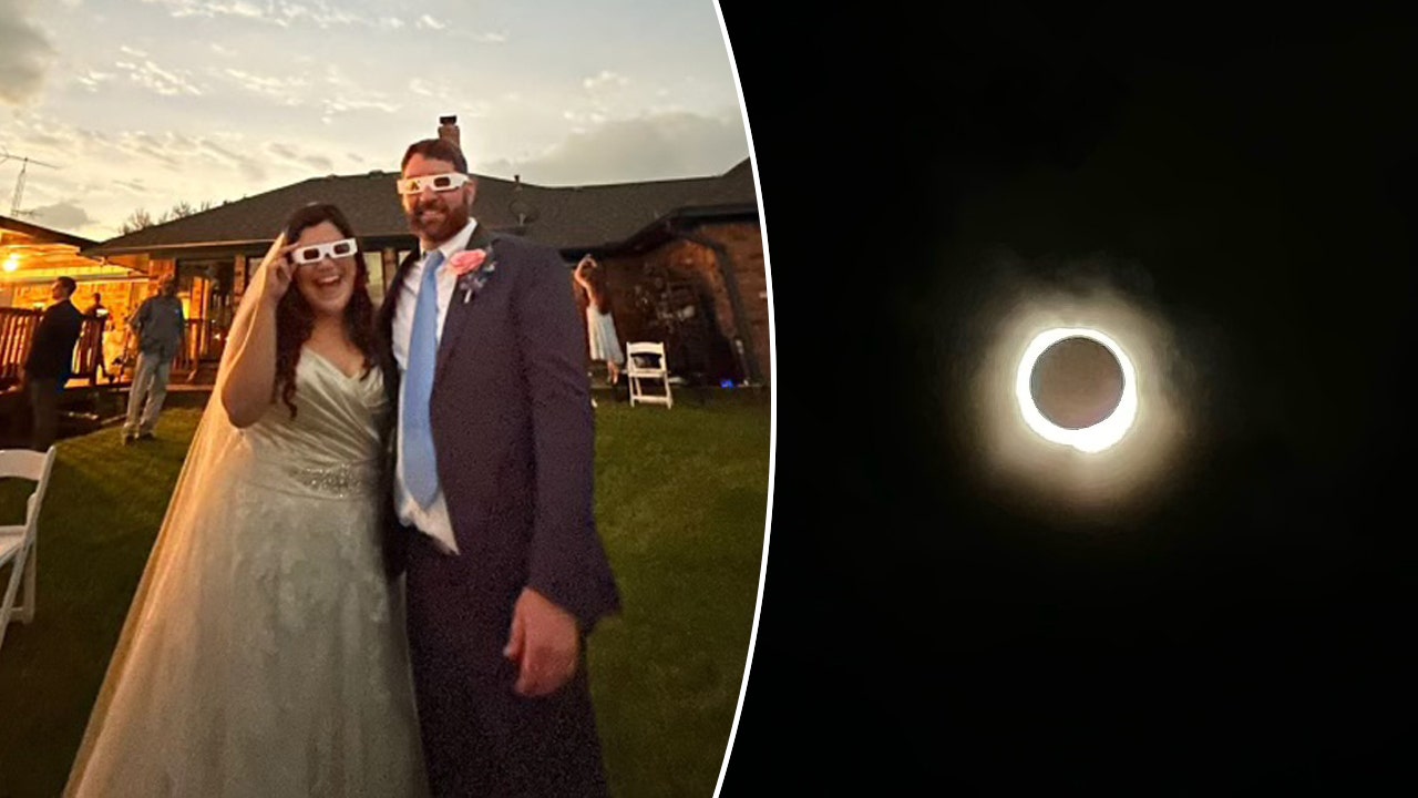 Texas couple says 'I do' in 100 totality during solar eclipse 'Just