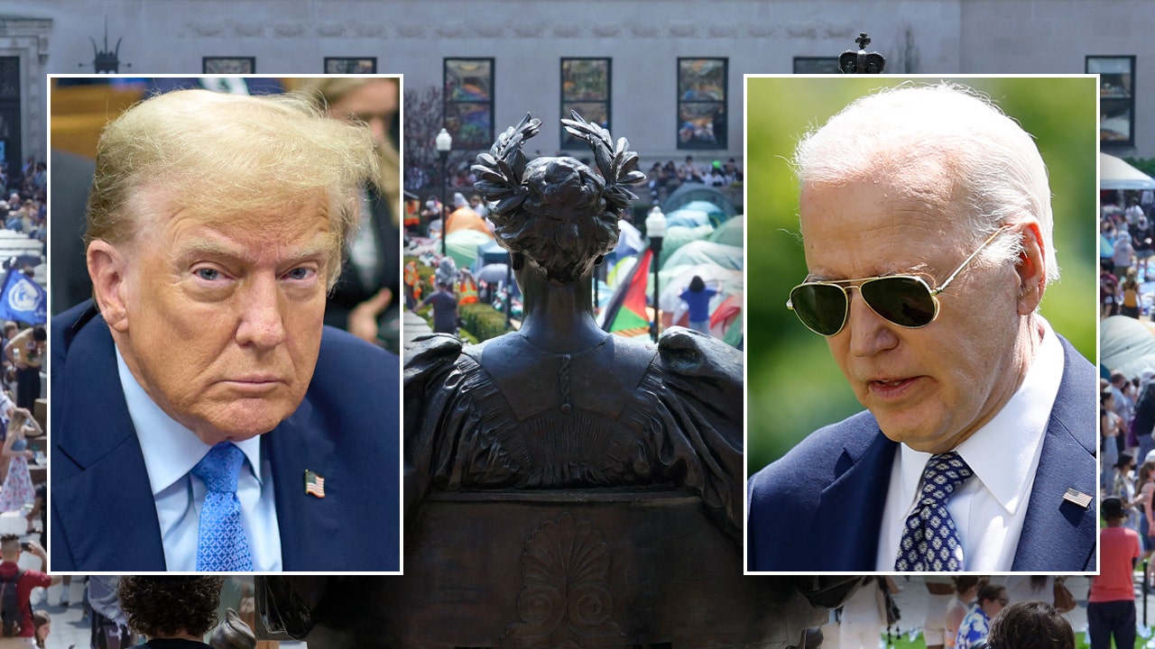 Read more about the article Columbia backs off as Trump blames Biden for antisemitic protests