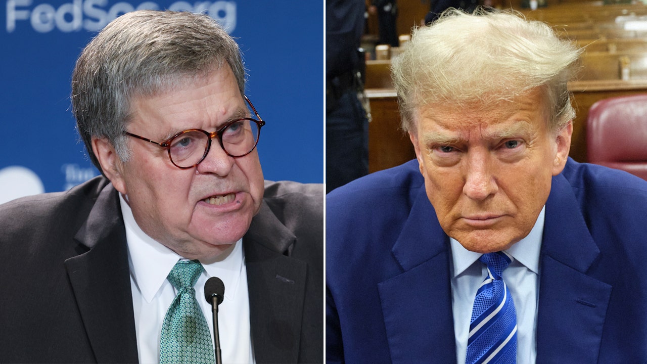 Former AG Barr rips 'political' Trump hush money case, says 'real threat' to democracy is progressive left