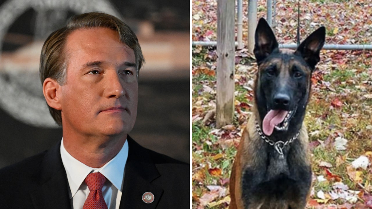 Read more about the article Youngkin mourns K-9 dog stabbed to death by ‘barbaric’ MS-13 gang members: ‘Will be held accountable’