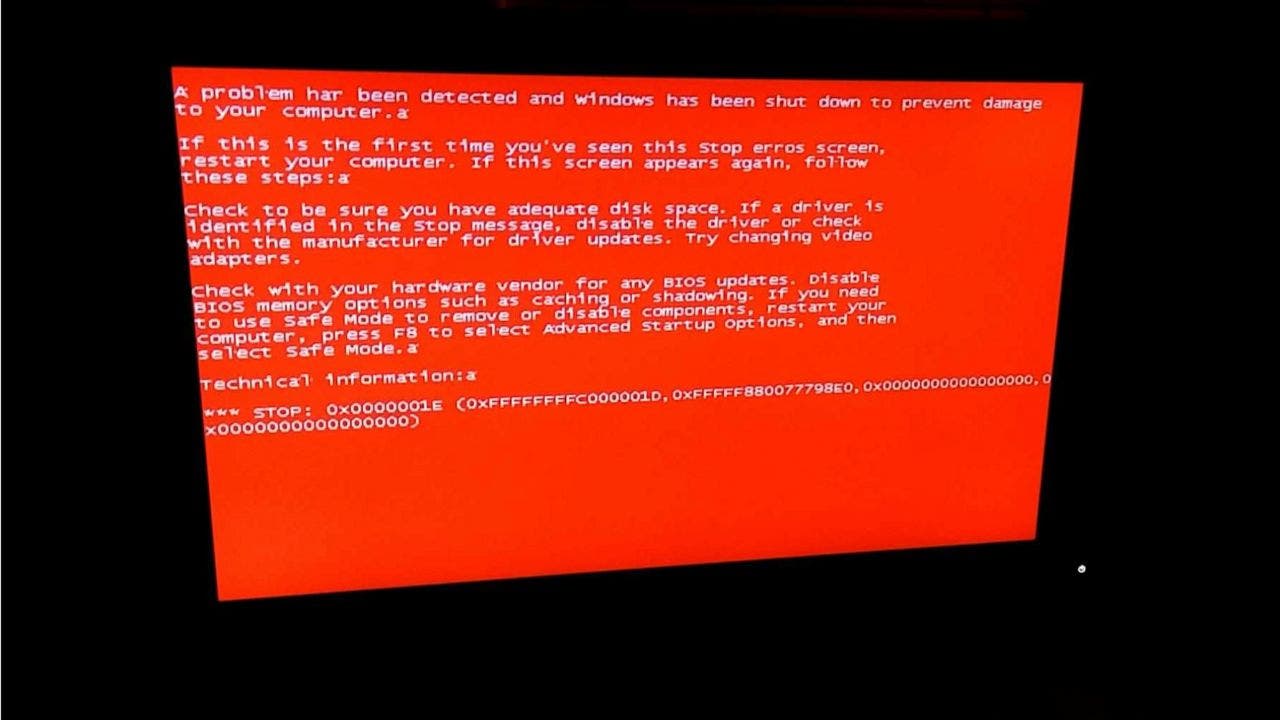 How to finally resolve the red screen of death on Windows 10