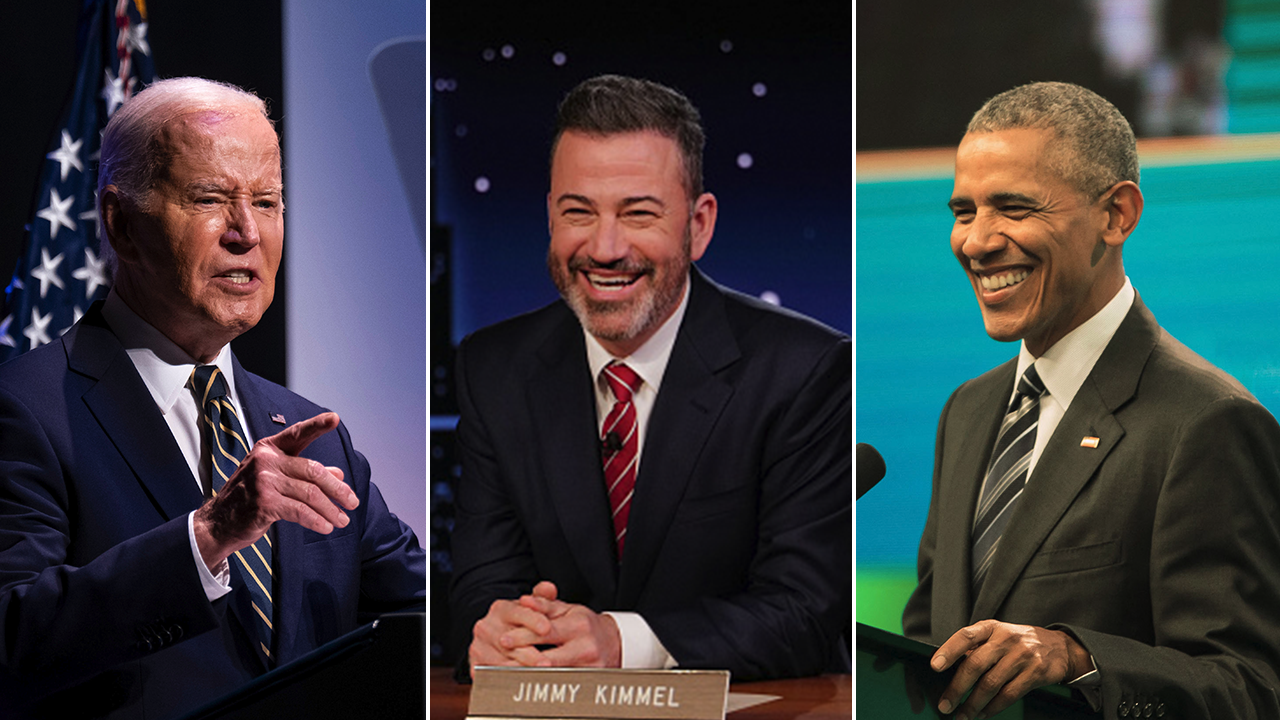 Jimmy Kimmel becomes latest comedian to host swanky Democratic fundraising event with Biden and Obama in LA