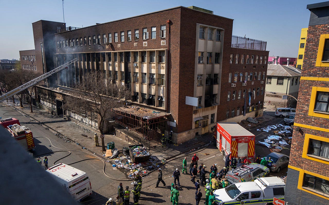 Read more about the article Building fire that killed 76 in South Africa was caused by building negligence
