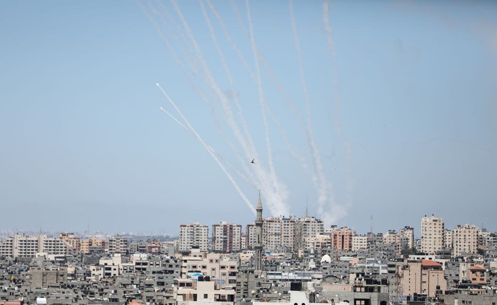 Read more about the article Hamas launches rocket barrage into Israel from Rafah, sounding alarms in Tel Aviv