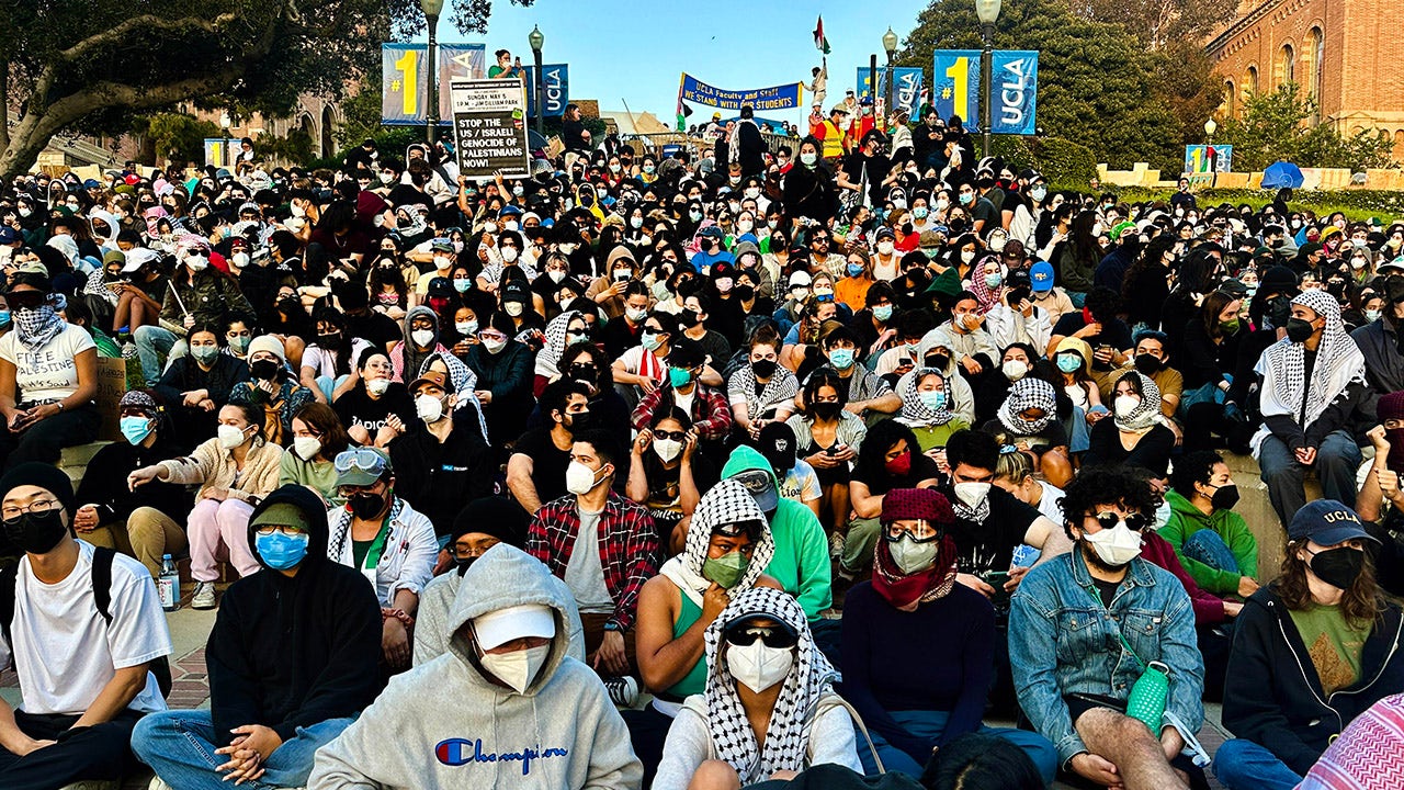 Jewish UCLA students beaten with sticks, pepper sprayed and knocked out by anti-Israel campus mob: lawsuit Jewish UCLA students beaten with sticks, pepper sprayed and knocked out by anti-Israel campus mob: lawsuit