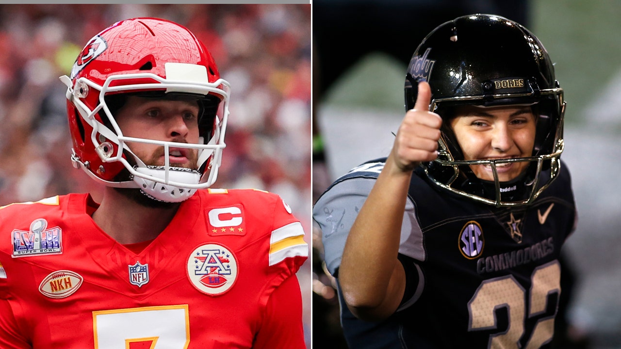 Read more about the article Columnist calls for Harrison Butker, who helped Chiefs win 3 Super Bowls, to be replaced by female kicker