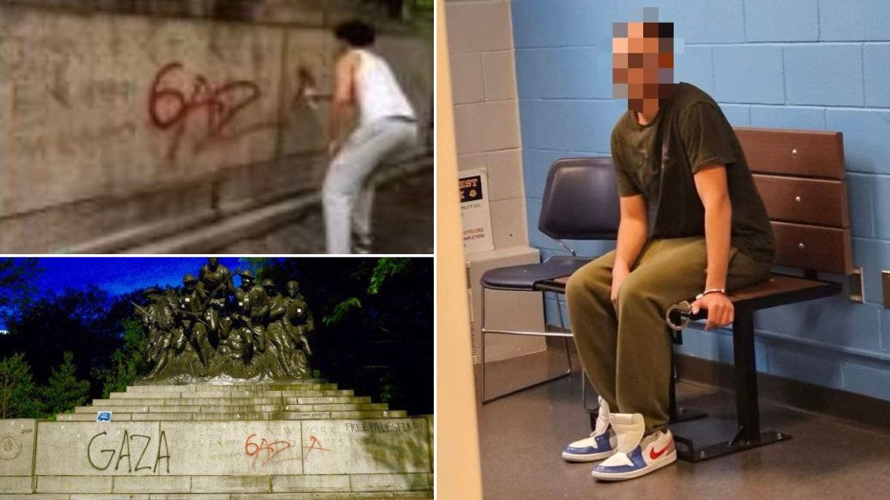 News :Anti-Israel teen, 16, arrested for defacing WW1 memorial after father turns him in: NYPD