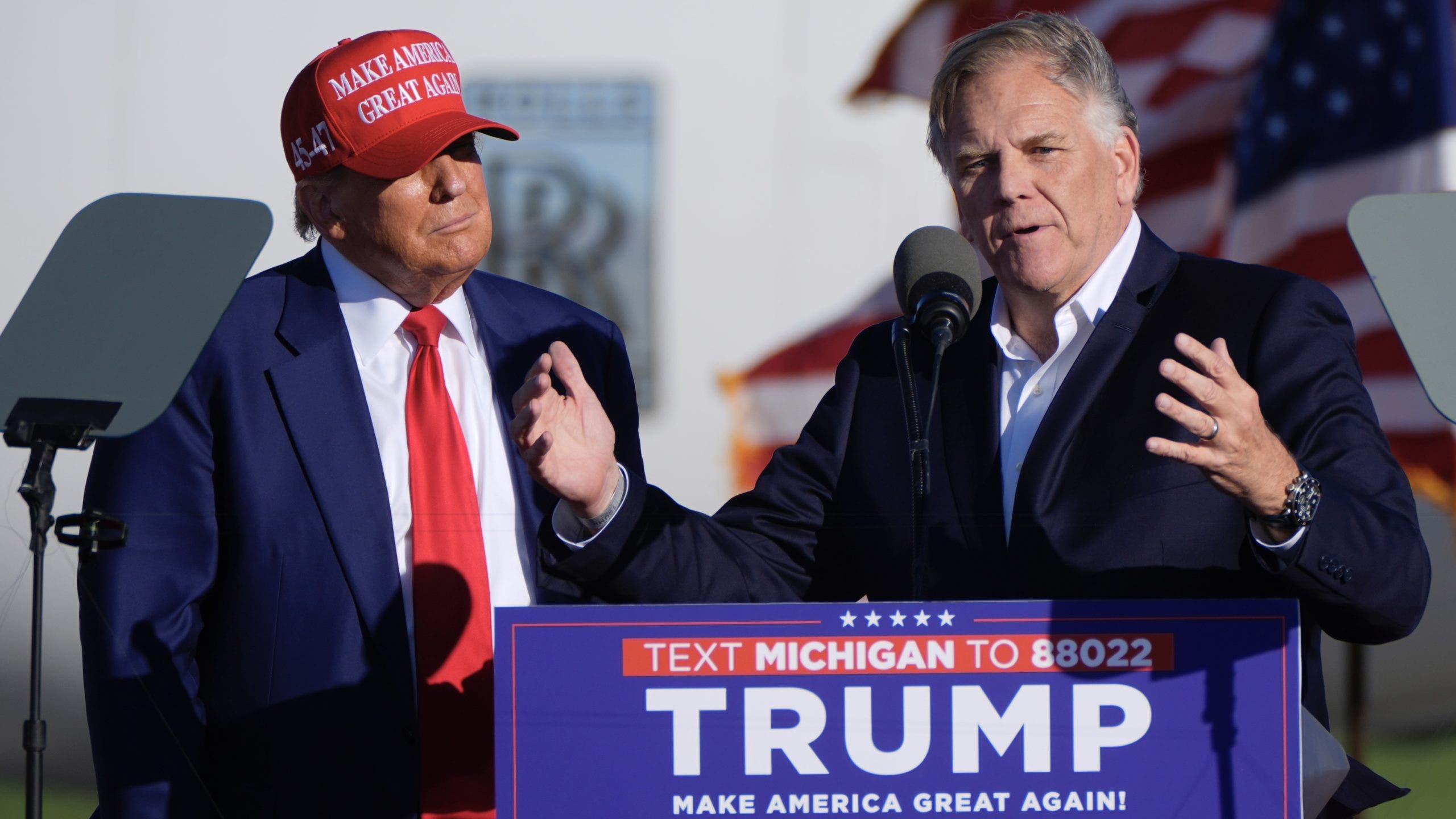 Read more about the article Republican Senate primary in crucial Michigan race heats up with claims front-runner covered for Clinton