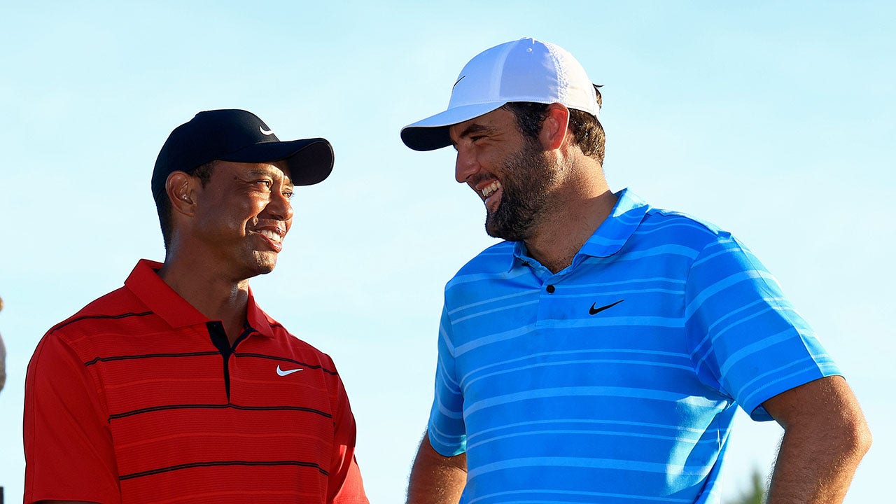 Read more about the article Tiger Woods, Max Homa offer words of wisdom for 1st-time dad Scottie Scheffler