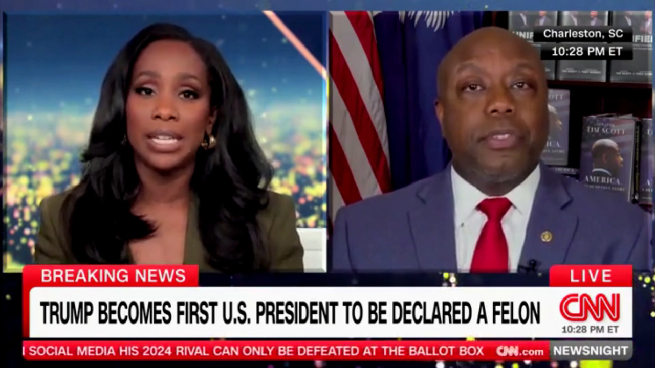 Tim Scott clashes with CNN host after Trump’s conviction in New York: ‘No, you can’t correct me on this’